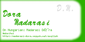 dora madarasi business card